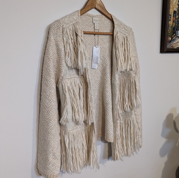 Chico's Fringe Kyleigh cardigan - Picture 3 of 3